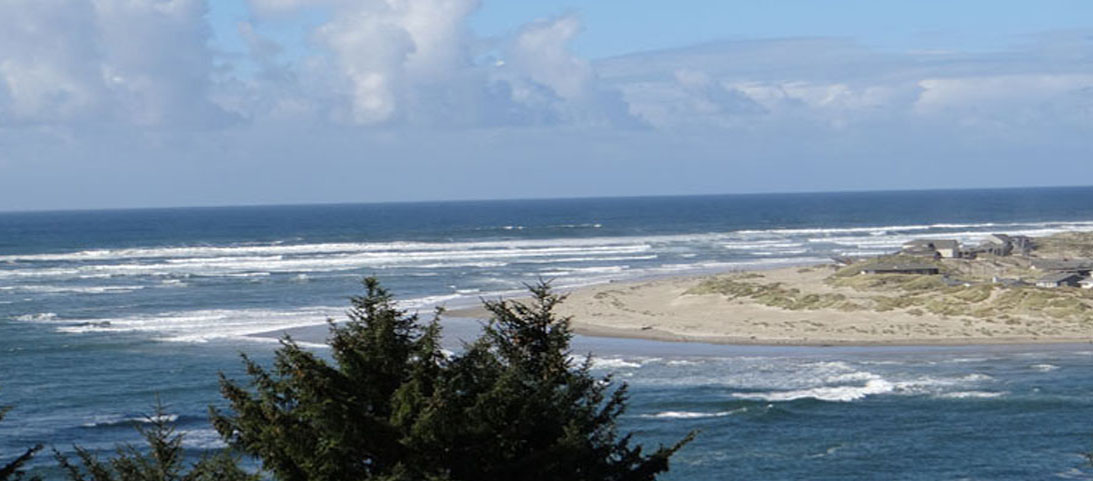 View from Ocean2Bay in Waldport, Oregon